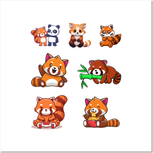 Red Panda Posters and Art